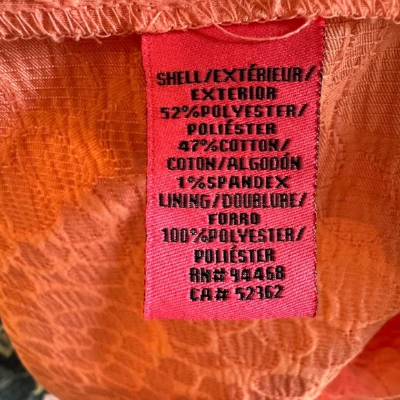 Betsey Johnson Fit and Flare Pink Flower Dress size 14 - Picture 7 of 9